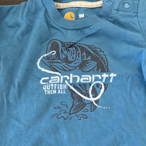 Carhartt Blue and Gray Infant Bodysuit - Picture 3 of 5